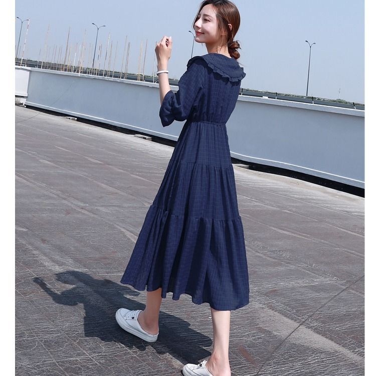 Midi Fashion Elegant 2025 Puff - French Vintage Floral Midi Dress 评论和价格