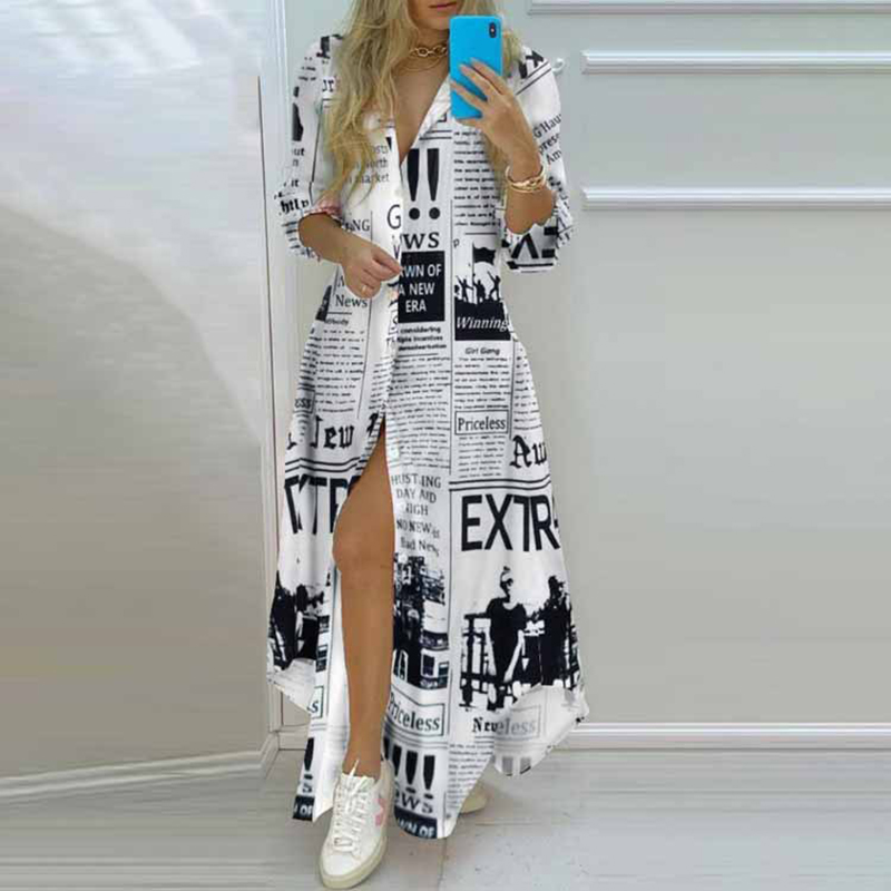 Sexy Spaghetti Strap Woman Dre - Off Shoulder Puff Sleeve Sundress 评论和价格