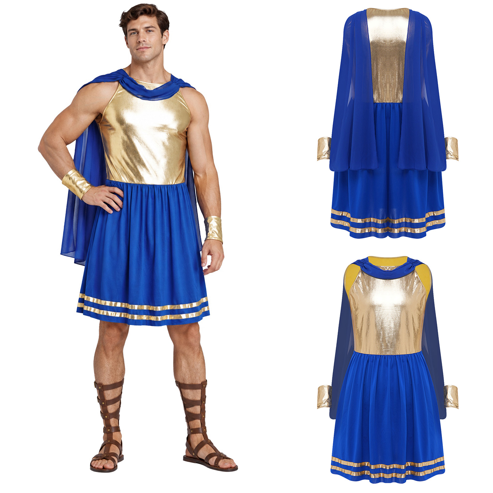 Mens Ancient Greek Costumes Ha - Dresses 评论和价格
