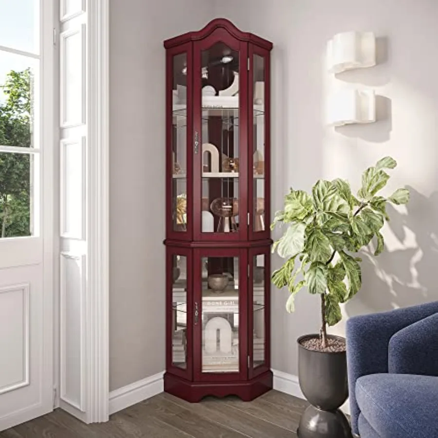Lighted Corner Display Curved  - Tops 评论和价格