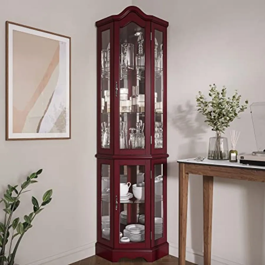 Lighted Corner Display Curved  - Tops 评论和价格