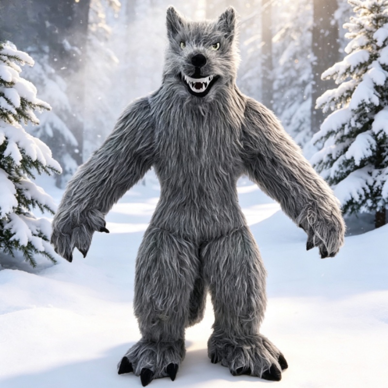 Giant Inflatable Grey Wolf Mas - Dresses 评论和价格