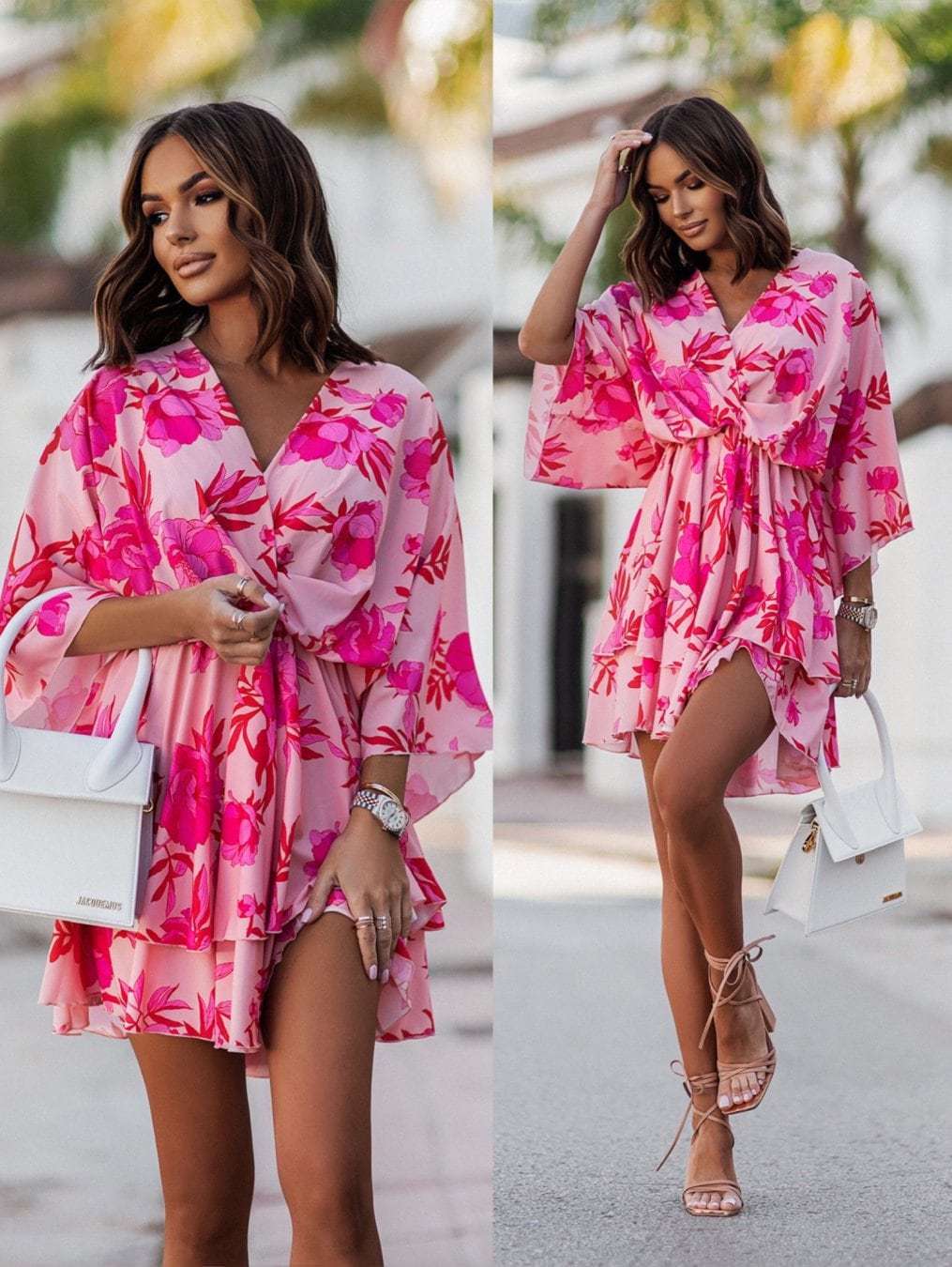 2024 New Summer Women's Mini S - French Vintage Floral Midi Dress 评论和价格